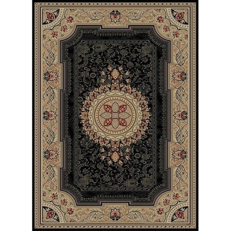 Perfectpillows Ankara Chateau - Black - 2 ft. 2 in. x 7 ft. 3 in. PE3362586